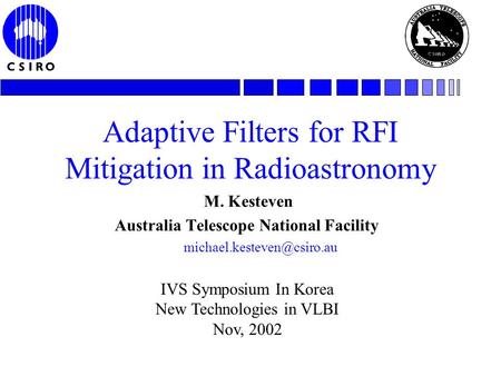 Adaptive Filters for RFI Mitigation in Radioastronomy