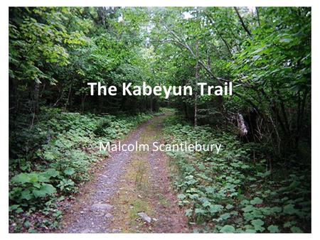 The Kabeyun Trail Malcolm Scantlebury. Sleeping Giant Provincial Park 244 square kilometres Located on the southern tip of the Sibley Peninsula, east.