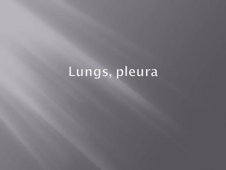  Two lungs are soft, spongy and elastic  In the child, they are pink, but with age, they become dark and mottled because of the inhalation of dust particles.