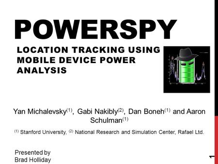 LOCATION TRACKING USING MOBILE DEVICE POWER ANALYSIS