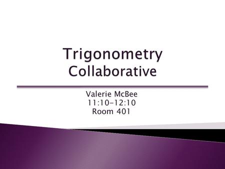 Valerie McBee 11:10-12:10 Room 401. Participants will:  Engage in a math task  Engage in collaborative planning.