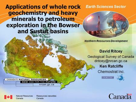 Northern Resources Development Applications of whole rock geochemistry and heavy minerals to petroleum exploration in the Bowser and Sustut basins David.