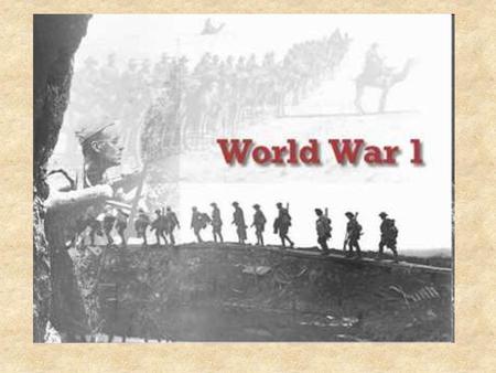 Background The world an unstable place by 1914 Britain had been the world’s richest and most powerful nation – industrialisation, colonies By 1914 balance.