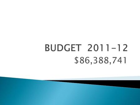 $86,388,741.  Chancellor - 2.32%  Academic Affairs 70.43%  Student Affairs - 2.27%  Advancement and External Affairs- 3.08%  Administration and Finance.