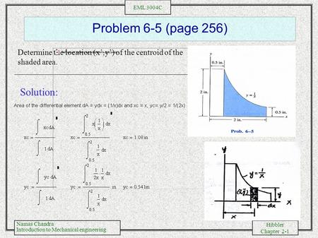 Problem 6-5 (page 256) Solution: