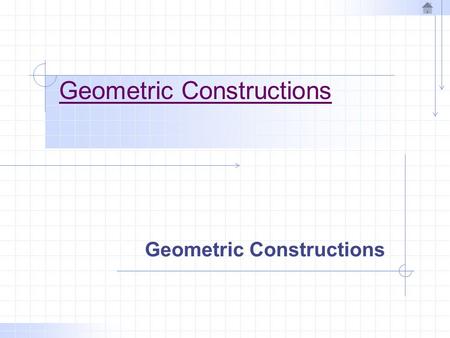 Geometric Constructions