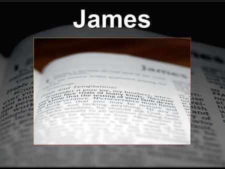 James. James 2:14-26 18 But someone will say, You have faith, and I have works. Show me your faith without your works, and I will show you my faith.