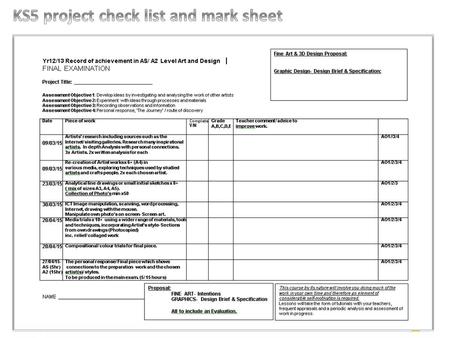 Emailed to students following each assessment.