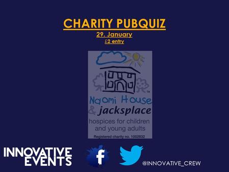 CHARITY PUBQUIZ 29. January £ 2