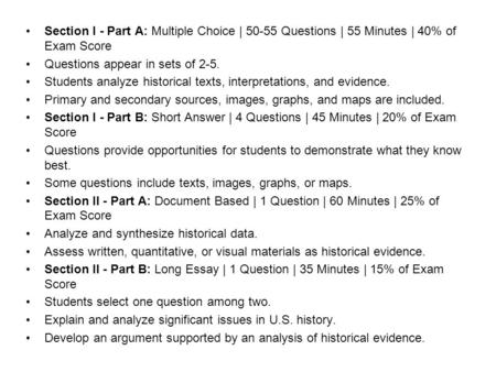 Questions appear in sets of 2-5.