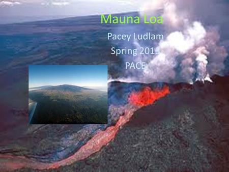 Mauna Loa Pacey Ludlam Spring 2013 PACE. About the Mauna Loa You may have thought that Mount Everest was the largest mountain, but you were wrong. Everest.