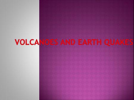 Some volcanoes and earthquakes are under water. The largest volcano on planet earth is the mauna loa but some of it is under the sea. There is a volcano.