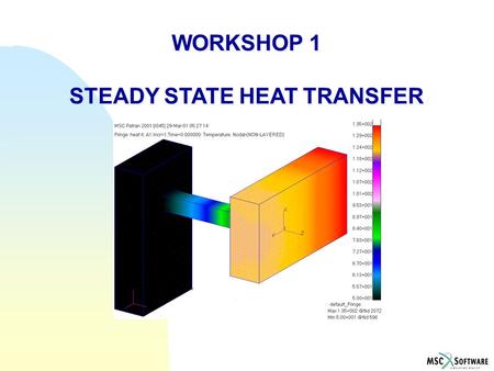 WORKSHOP 1 STEADY STATE HEAT TRANSFER WORKSHOP 1 STEADY STATE HEAT TRANSFER.