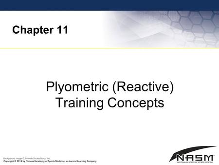 Plyometric (Reactive) Training Concepts