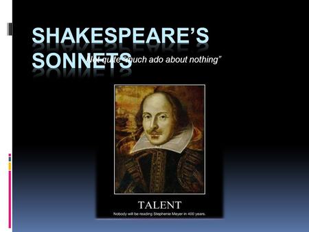 Shakespeare’s Sonnets