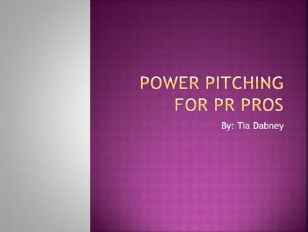 By: Tia Dabney.  In order to successfully pitch a story to a journalist, there a some important tips and tools you will need to better help the placement.