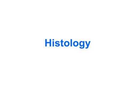 Histology.