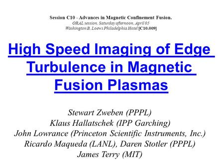 High Speed Imaging of Edge Turbulence in Magnetic