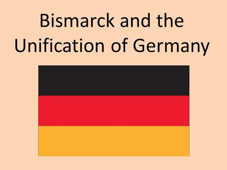 Bismarck and the Unification of Germany. Similarities between the states would play a part in unification LanguageCulture Trade (Zollverein) Geography.