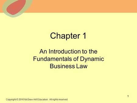 An Introduction to the Fundamentals of Dynamic Business Law