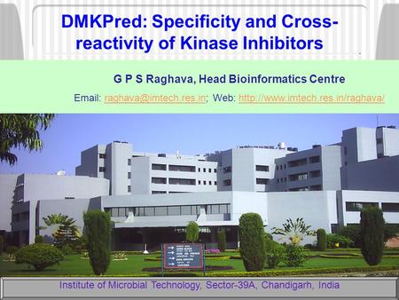 DMKPred: Specificity and Cross-reactivity of Kinase Inhibitors