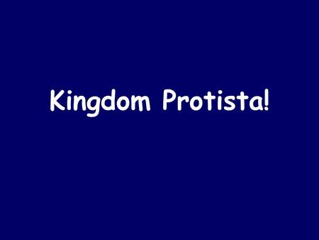 Kingdom Protista!. Kingdom Protista Contains the MOST diverse organisms of all the kingdoms! ALL are eukaryotes Animal-like protists: Protozoa Plant-like.