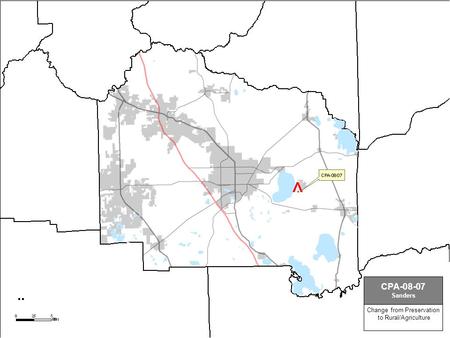 Change from Preservation to Rural/Agriculture CPA-08-07 Sanders.