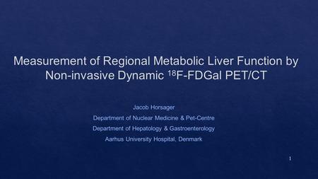 1. 2 3 4 5 6 Frisch, K et al., Nuclear Medicine and Biology, 2007.