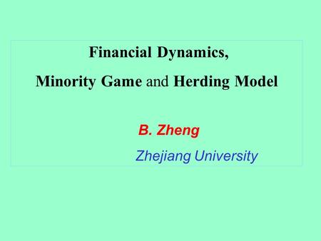 Minority Game and Herding Model