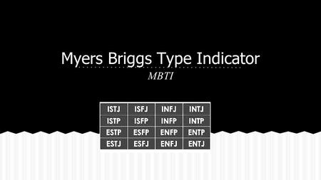 Myers Briggs Type Indicator