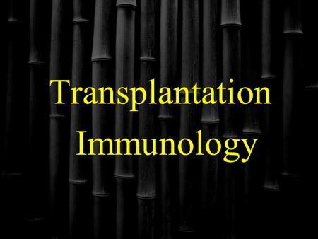 Transplantation Immunology. The Immune Response Immunity: “Free from burden”. Ability of an organism to recognize and defend itself against specific pathogens.