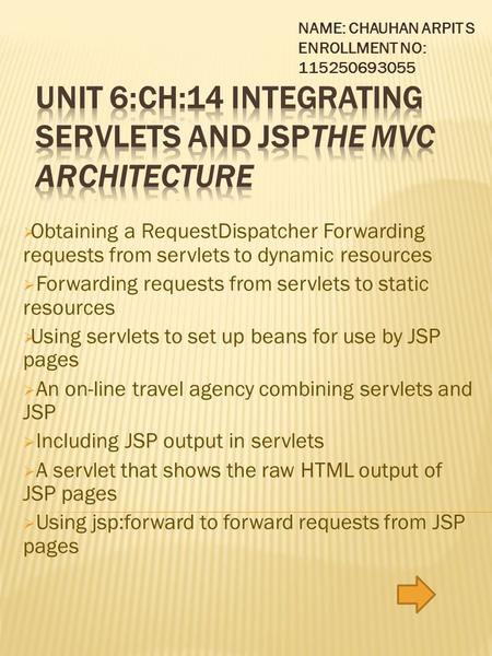  Obtaining a RequestDispatcher Forwarding requests from servlets to dynamic resources  Forwarding requests from servlets to static resources  Using.