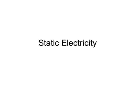 Static Electricity. Definitions Conductor: Allows current to pass Insulator: Does not allow current to pass Point discharge: Charge concentrates at a.