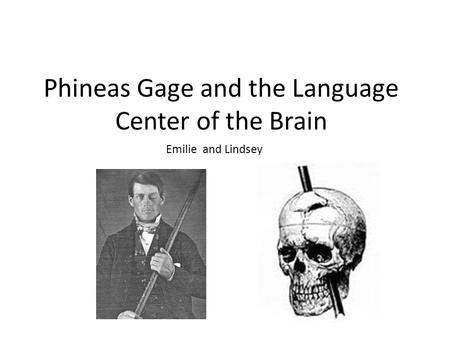 Phineas Gage and the Language Center of the Brain