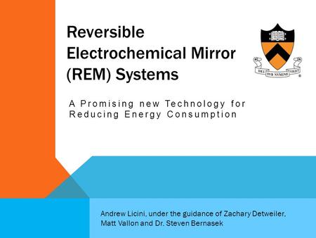 Reversible Electrochemical Mirror (REM) Systems