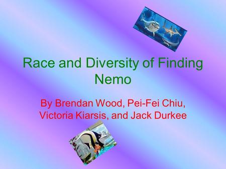 Race and Diversity of Finding Nemo