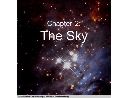 Chapter 2: The Sky. Constellations In ancient times, constellations only referred to the brightest stars that appeared to form groups, representing mythological.