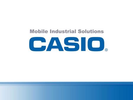 CASIO IT-10 The Heavy-Metal-PDA 1 meter drop protection Water and dust protection according to IP54 The Casing Especially Robust Robust and still representative,