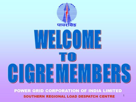 WELCOME TO CIGRE MEMBERS