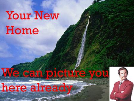 Your New Home We can picture you here already. Hi Will This brand new house sits on the beautiful, luxurious coast of Hawaii This is the view from the.