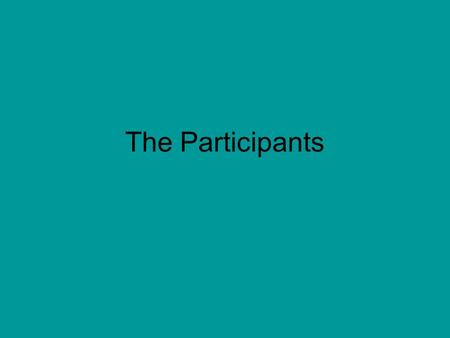 The Participants. Beyond a Reasonable Doubt Crown must prove case beyond a reasonable doubt: a reasonable person would have no choice but to conclude.