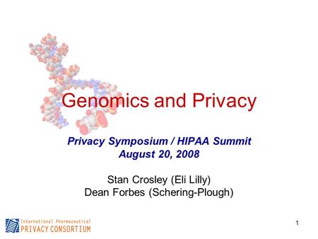 Privacy Symposium / HIPAA Summit