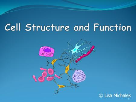 © Lisa Michalek 1. The Cell Theory 1. The cell is the basic unit of structure of all living things. § The smallest living things are one-celled or unicellular.