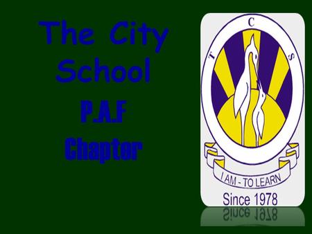 The City School P.A.F Chapter. Farzana Karimi Social Studies Class Teacher IV-K The City School Jr. Section, PAF Chapter.