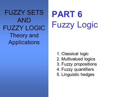 Theory and Applications