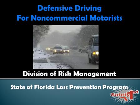 Division of Risk Management State of Florida Loss Prevention Program.