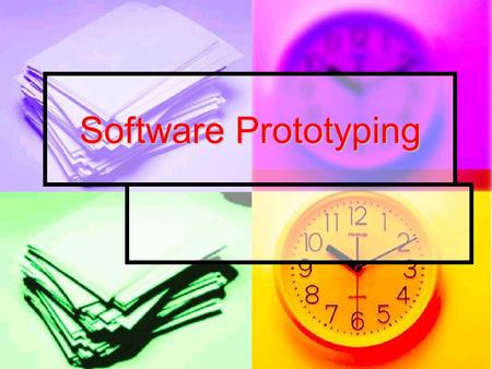 Software Prototyping. Introduction Builds an approximation to some system Builds an approximation to some system Easy to learn and understand different.