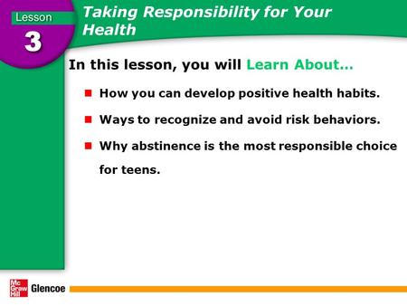 Taking Responsibility for Your Health