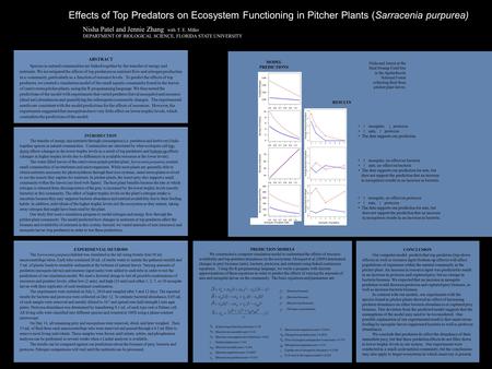 ABSTRACT Species in natural communities are linked together by the transfer of energy and nutrients. We investigated the effects of top predators on nutrient.