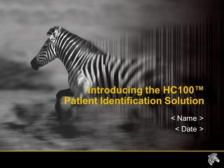 Introducing the HC100™ Patient Identification Solution.